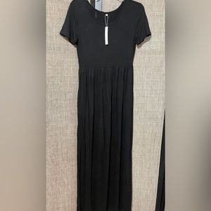 DEARCASE Maxi Dress for Women Short Sleeve